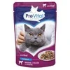 PREVITAL Cat Food Mix 4 skonių vištiena, veršiena, lašiša, paukštiena – šlapias kačių maistas – 96 x 100 g