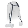 Kameros diržas - BlackRapid Double Slim X Extra Comfort, reguliuojamas, paminkštintas, juodas