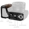 SmallRig 4864 L-Shape Mount Plate with Wooden Handle for Sony ZV-E10 II