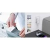 Mini kelioninis sieninis įkroviklis Choetech PD6011 PD65W GaN plonas USB-A+C (baltas)