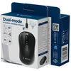 Gembird MUSW2-4B-01 Dual-mode belaidė pelė (2.4G + BT), 1600 DPI, 4-button, juodas