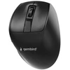 Gembird MUSW3-9B-01 Triple-mode wireless ergonomic pelė (2.4G + BT + USB), 2400 DPI, 9-button, juodas