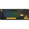 Klaviatūra - AULA Gasket F87 Thunder 87 Klavišai RGB Belaidis USB Juodas Pilkas Medis