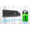 Klaviatūra Gembird KBS-WPS-02 Dual-mode slim wireless desktop set, 2.4G+BT, US išdėstymas