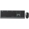 Klaviatūra Gembird KBS-WPS-02 Dual-mode slim wireless desktop set, 2.4G+BT, US išdėstymas