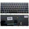Klaviatūra - HP Elitebook 730 735 830 G5/G6 Pakeitimo Apšviestas Trackpoint Juodas Sidabrinis