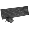 Klaviatūra ir Pelė - Natec Stingray 2 Bevielė QWERTY Klaviatūra, 9 Mygtukų Pelė, Juoda