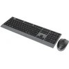 Klaviatūra Gembird KBS-WPS-02-CYRL Dual-mode slim wireless desktop set, 2.4G+BT, RU išdėstymas