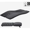 Logitech ERGO K860 belaidė klaviatūra, grafito spalvos, JAV tarptautinis išdėstymas (Qwerty)