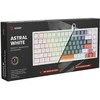 Savio ASTRAL Baltas JADE klaviatūra Gaming USB QWERTY US International
