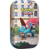 Kolekcionuojamos Kortelės - Pokémon TCG Lumiose City Mini Tin Salamence, 2 Booster Packs, Sticker Sheet, Art Card