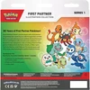 Kolekcionuojamų Kortų Žaidimas - Pokémon First Partner Iliustracijų Kolekcijos Dėžutė, 3 Promo Kortos, 2 Booster Pakuotės, Daugiaspalvė