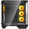 Darkflash kompiuterio dėklas DY470 4 ventiliatoriai (juodas)