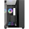 Kompiuterio korpusas - darkFlash TH285 Midi Tower ATX, M-ATX, ITX, 4 ventiliatoriai juodas
