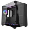 Kompiuterio korpusas - darkFlash TH285 Midi Tower ATX, M-ATX, ITX, 4 ventiliatoriai juodas
