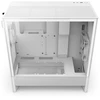 Kompiuterio Korpusas - NZXT H5 Flow Midi Tower, Grūdintas Stiklas, Palaiko EATX/ATX, Balta