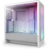 Kompiuterio Korpusas - NZXT H5 Flow RGB, 3 Priekiniai Ventiliatoriai, 360 mm Radiatorius, Baltas