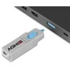 Kompiuterio priedas - LINDY DisplayPort prievado blokavimo raktų rinkinys 4 vnt. mėlynas