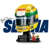 Konstravimo rinkinys - LEGO Editions 43024 Ayrton Senna Helmet, 931 detalė, ekspozicinis modelis, 190 × 130 × 130 mm, 1 minifigūrėlė