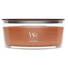 Kvapioji žvakė - WoodWick Pumpkin Praline Ellipse bronzos spalvos