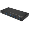 KVM Switch - LINDY 4 Prievadų HDMI 4K60, USB 3.0 ir Garso KVM Switch, Juodas