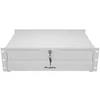 Lanberg 19" Rack Cabinet Drawer - Lanberg 19" 3U Plieninė Dėžė 90 kg Apkrovos Talpa Pilka