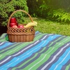 PROMIS Picnic Blanket, Žalias Stripes, 200 cm x 150 cm