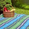 PROMIS Picnic Blanket, Žalias Stripes, 200 cm x 150 cm