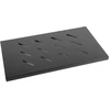 LANBERG AK-1002-B fiksuota lentyna 19 600mm 1U/465x300mm maks. keliamoji galia iki 20kg juodas