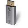 Adapteris - LINDY DisplayPort į HDMI Aktyvus Keitiklis, 8K60Hz, 3840x2160@120Hz, 48Gbps, Pilkas