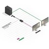 Lindy DisplayPort do VGA 150mm juoda