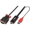 Adapterio Kabelis - LINDY HDMI į VGA Adapterio Kabelis, 1920x1200, 2 m, Juodas