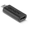 Lindy Adapteris - USB 2.0 Micro-B M/F į C F 480Mbps Nikelio Danga