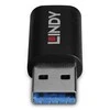 Lindy Adapteris - USB 2.0 Type A M/F į C F, PVC Korpusas, Nikelio Danga