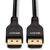 DisplayPort Kabelis - LINDY Slim DisplayPort 1.4 Kabelis, 3 m, Juodas