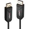 DisplayPort Kabelis - LINDY Šviesolaidinis Hibridinis DisplayPort 2.0 UHBR10 Kabelis, M/M, 40 m, Juodas