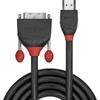 HDMI Laidas - LINDY Juodas Line HDMI į DVI-D Laidą, 1920x1200, 60Hz, 1 m, Juodas
