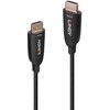 HDMI Laidas - LINDY Šviesolaidinis Hibridinis HDMI 8K60 Laidas, 48Gbps, 70 m, Juodas