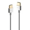 HDMI Laidas - LINDY HDMI Slim Laidas, M/M, Ultra Didelės Spartos, 48Gbps, 7680x4320@60Hz, 0.5 m, Pilkas