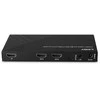 HDMI Skirstytuvas - LINDY 2 Prievadų HDMI Skirstytuvas 8K60, 48G, Su Garso Ištraukimu ir Sumažinimu, Juodas