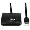 Išmanusis Kortelių Skaitytuvas - LINDY USB 2.0 Išmanusis Kortelių Skaitytuvas, Juodas