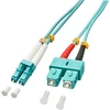 Lindy Pluoštinis Laidas - LC/SC OM3 10m 50/125µm Multimode