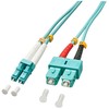 Lindy Pluoštinis Laidas - LC/SC OM3 20m 50/125µm Multimode
