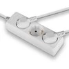Ilgiklis - LINDY 3 Lizdų Schuko Prailgintuvas, 3500W, 250VAC, 1.4 m, Baltas