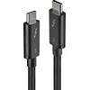 Thunderbolt Laidas - LINDY Thunderbolt 3 Laidas, 40Gbps, 100W PD, 0.5 m, Juodas