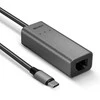 Tinklo Adapteris - LINDY USB 3.2 Type C į 2.5G Ethernet Konverteris, 5 Gbps, Sidabrinis