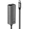 Tinklo Adapteris - LINDY USB 3.2 Type C į 2.5G Ethernet Konverteris, 5 Gbps, Sidabrinis