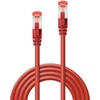 Tinklo Kabelis - LINDY Cat.6 S/FTP Tinklo Kabelis, RJ45, M/M, 250MHz, 27AWG, 10 m, Raudonas