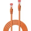 Tinklo Kabelis - LINDY Cat.6 S/FTP Tinklo Kabelis, RJ45, M/M, 250MHz, 27AWG, 1 m, Oranžinis