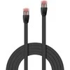 Tinklo Kabelis - LINDY Cat.6 U/FTP Plokščias Tinklo Kabelis, RJ45, M/M, 250MHz, 32AWG, 5 m, Juodas